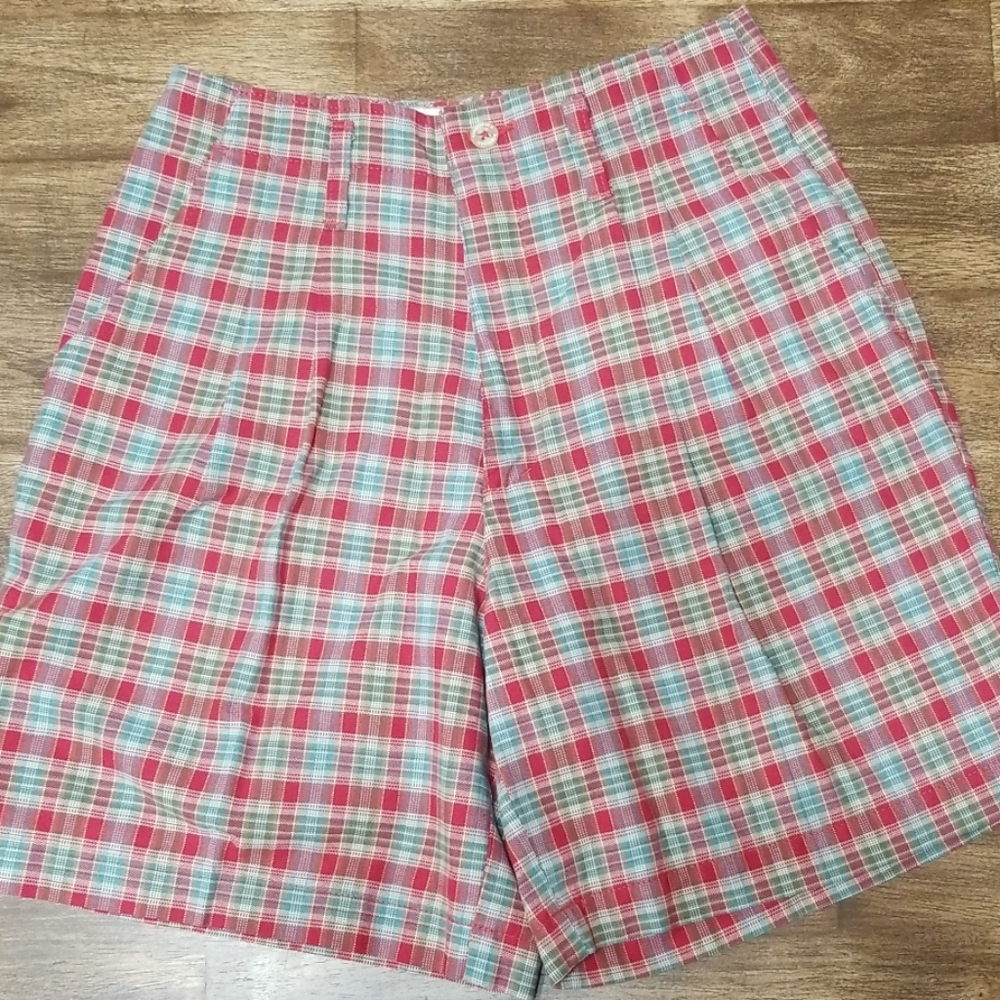 Coolest Ever Vintage High Waisted Plaid Shorts
